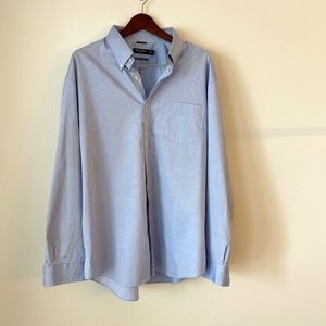 Nautica 2XL button down blue shirt